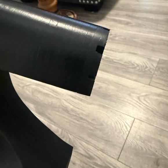 ANTONIO MELANI Black Croc-Embossed Ankle Booties - Picture 7 of 8